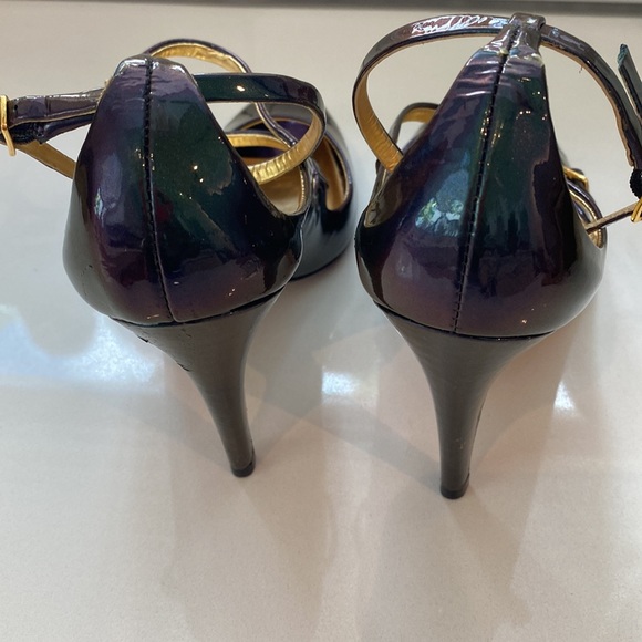 Report signature iridescent peep toe heels size 7 1/2 - Picture 3 of 4